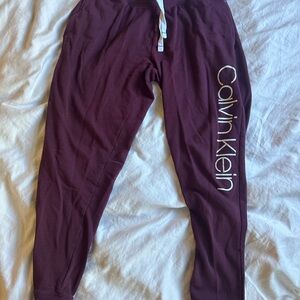 Calvin Klein Maroon Joggers